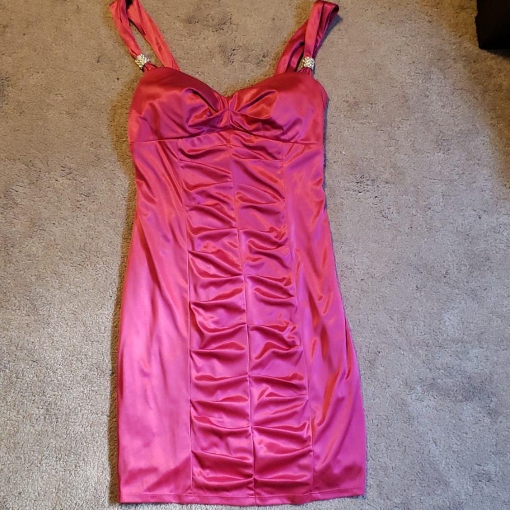 Hot pink cocktail dress size 5